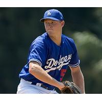 LHP Mike Watt with the Los Angeles Dodgers