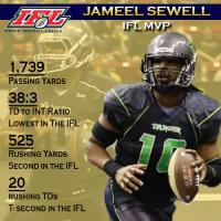 IFL MVP Jameel Sewell