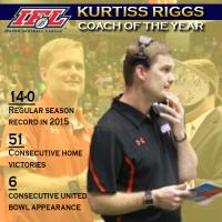 IFL Coach of the Year Kurtiss Riggs