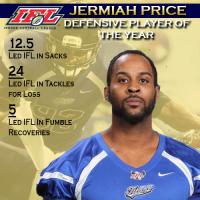 IFL Defensive Player of the Year Jermiah Price
