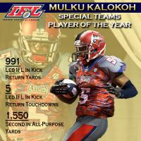 IFL Special Teams Player of the Year Mulku Kalokoh