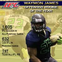 IFL Offensive Rookie of the Year Waymon James