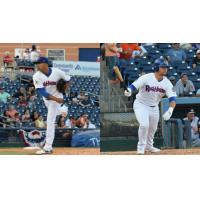 Jake Sanchez and Bruce Maxwell of the Midland RockHounds