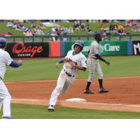 Drew Maggi of the Tulsa Drillers Rounds the Bases following a Home Run