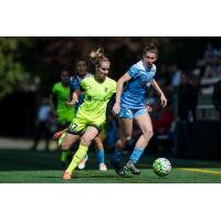 Chicago Red Stars Defender Arin Gilliland Controls the Ball vs. Seattle Reign FC