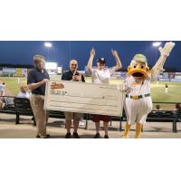 $10,000 Winner Andrew Kratzer Celebrates with the Long Island Ducks