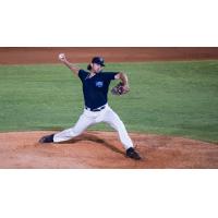 Pitcher Justin Anderson with the Mobile BayBears